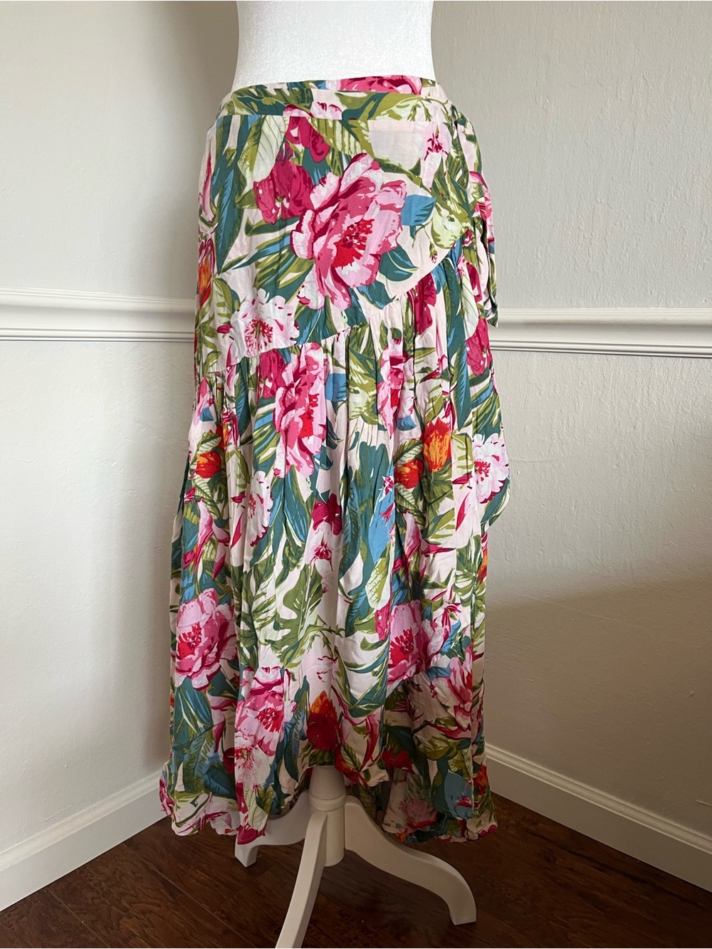 Rachel Roy Floral Wrap Skirt